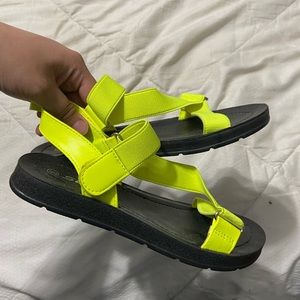 neon SODA sandals